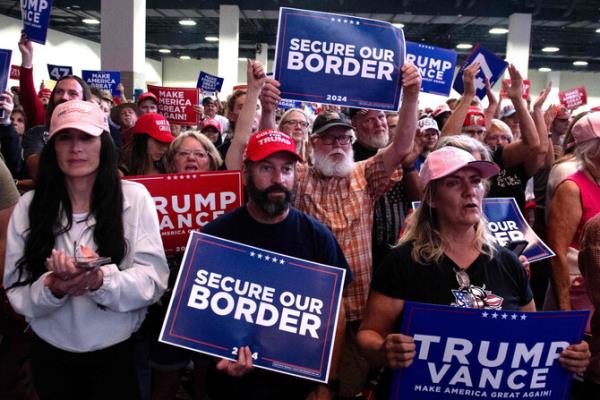 Trump drives his anti-immigration message in Colorado suburb, seeks death penalty for migrants who kill Americans