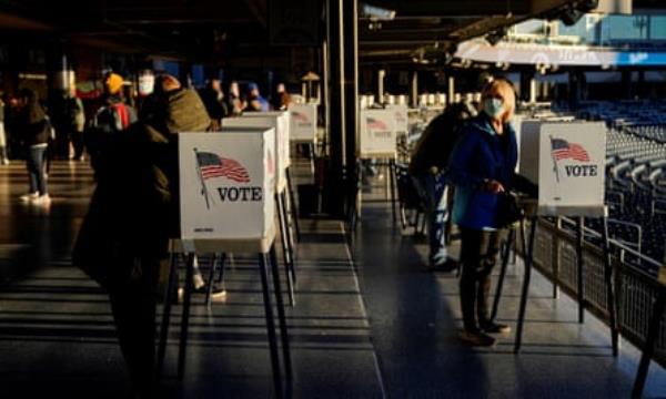 Voters fill out ballots in Tulsa, Oklahoma