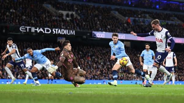 James Maddison's brace had Tottenham 2-0 ahead after 20 minutes